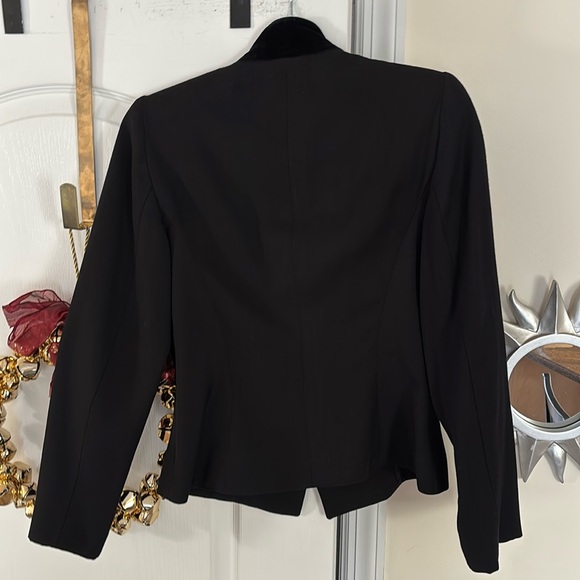 STATE OF CLAUDE MONTANA LADIES BLACK GOLD TONE MILITARY JACKET TOP-VINTAGE-WOW! - Picture 6 of 8